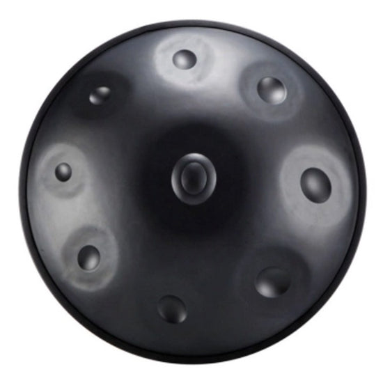 Handpan, gamme e equinoxe, hexatonique mineur, frequence 432hz, frequence 440hz, hang drum, hang, noir